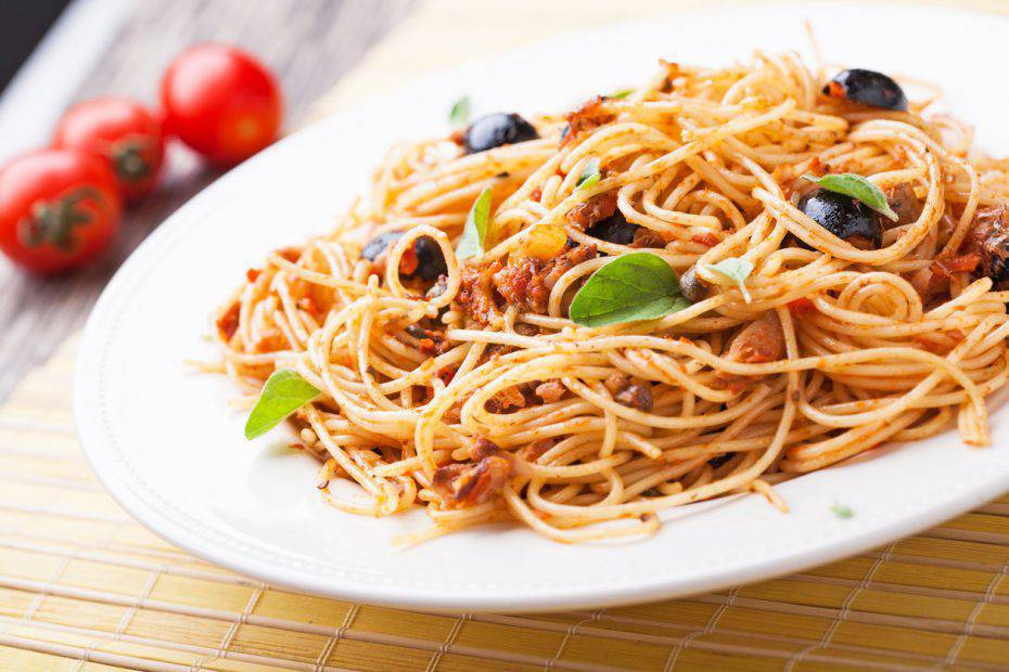 spaghetti alle olive