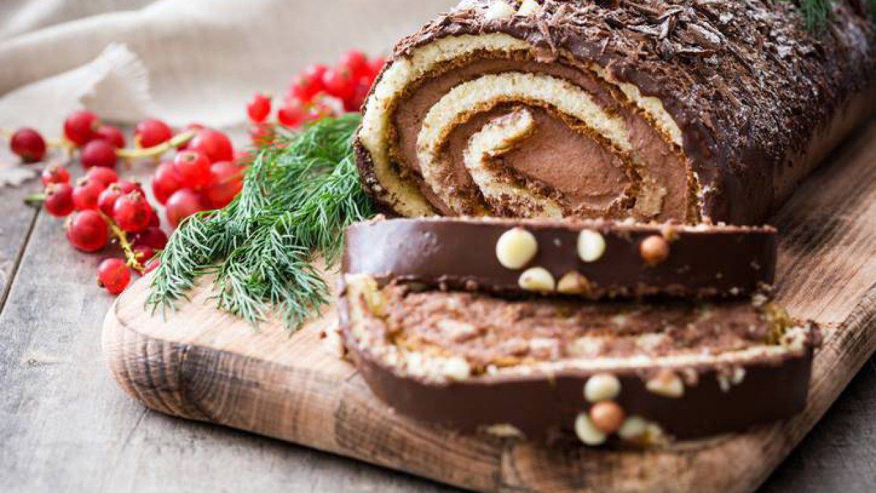 Tronchetto Di Natale Nocciola.Tronchetto Di Natale Al Mascarpone E Nutella Dolci Golosi