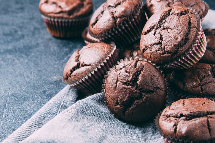 muffin castagne e cioccolato