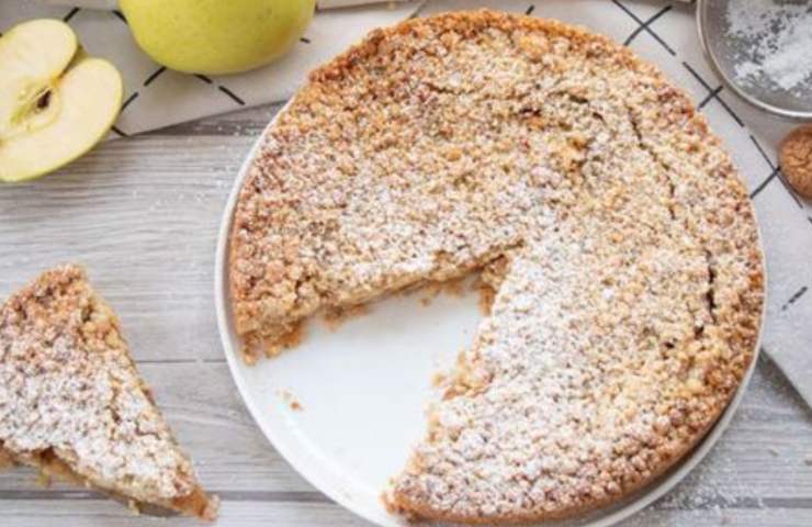 crumble cheesecake alle mele