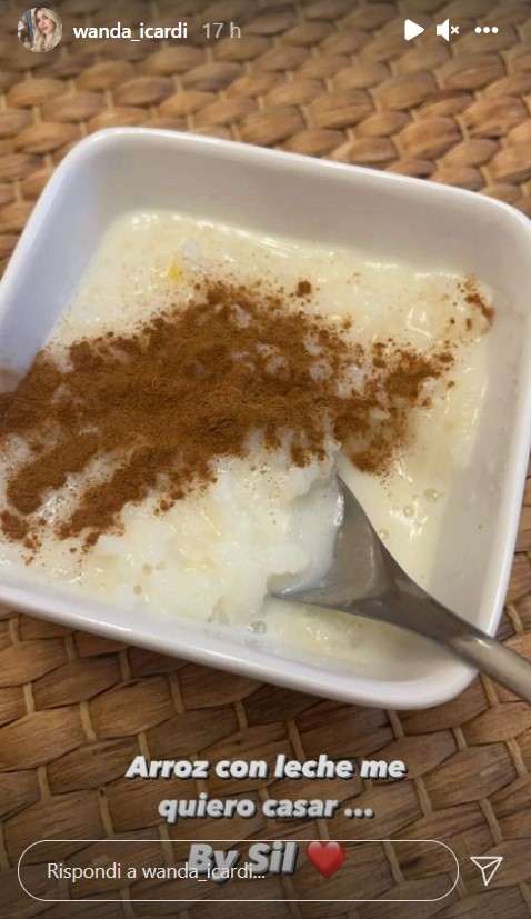 Wanda Nara arroz con leche 
