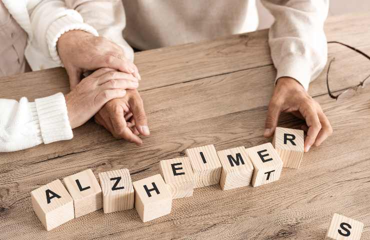Demenza senile Alzheimer scritta cibi