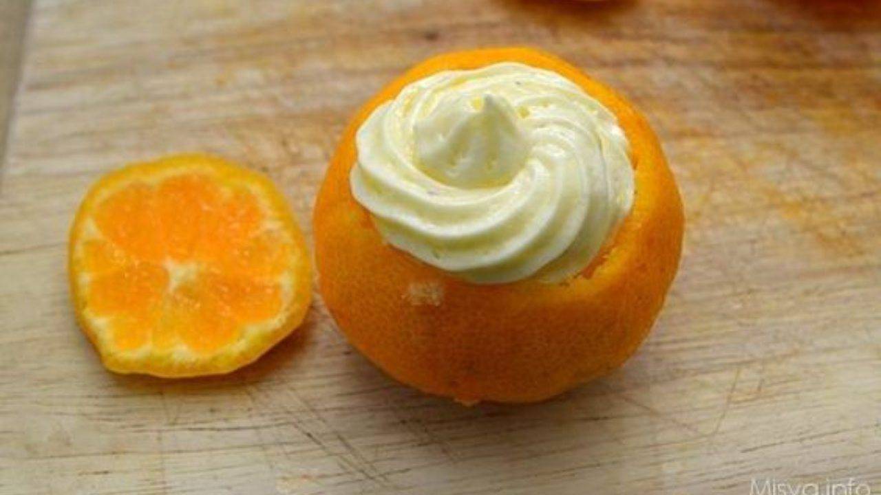 Mandarini ripieni di panna montata ricetta facile