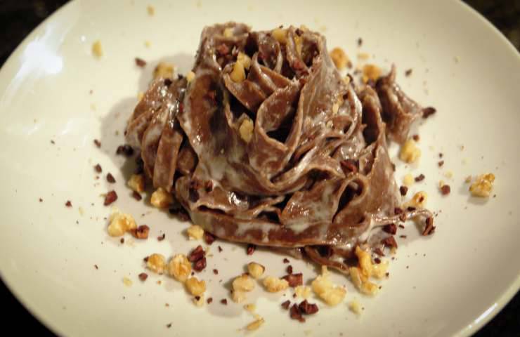Pappardelle cacao e Parmigiano ricetta Chef Fusca