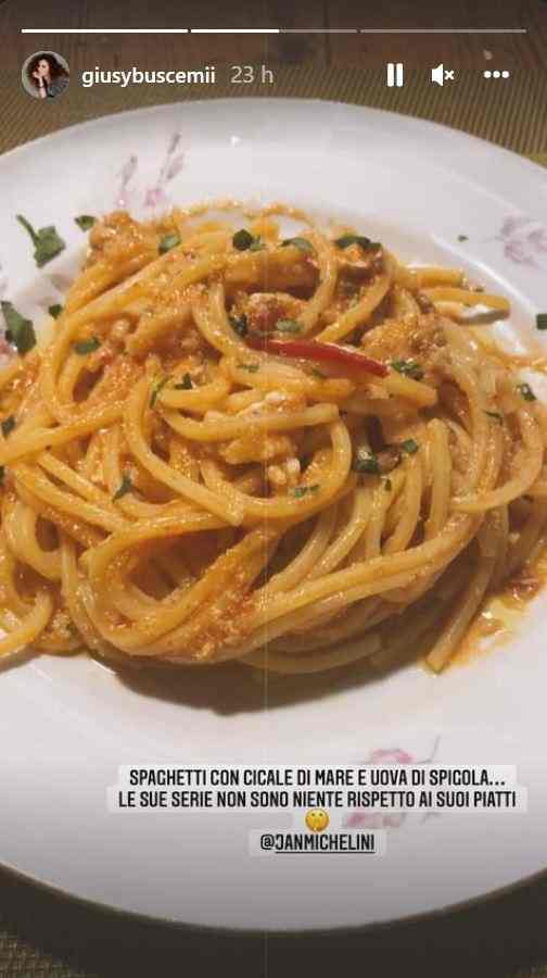 Giusy Buscemi video recipe spaghetti with sea cicadas