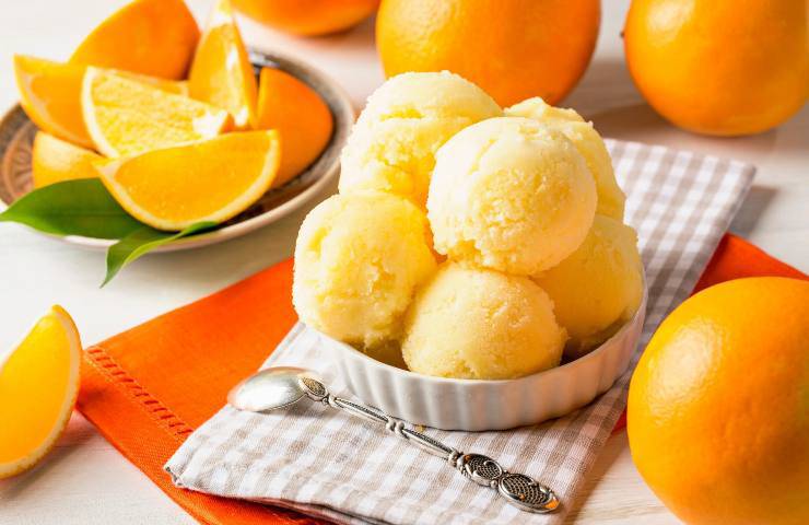 gelato arancia ricetta invernale facile golosa