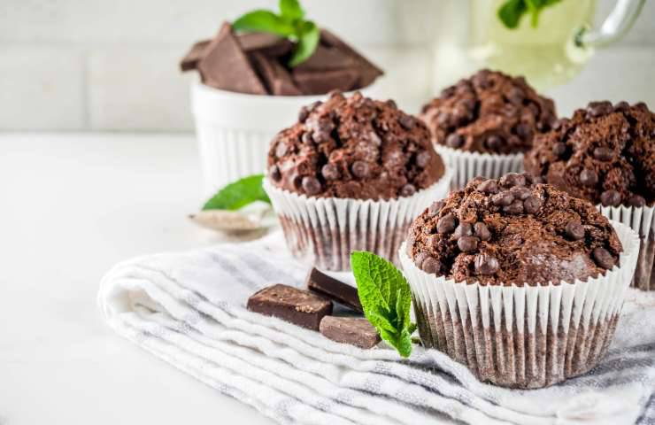 muffin all'avocado e cioccolato ricetta senza latte e senza glutine