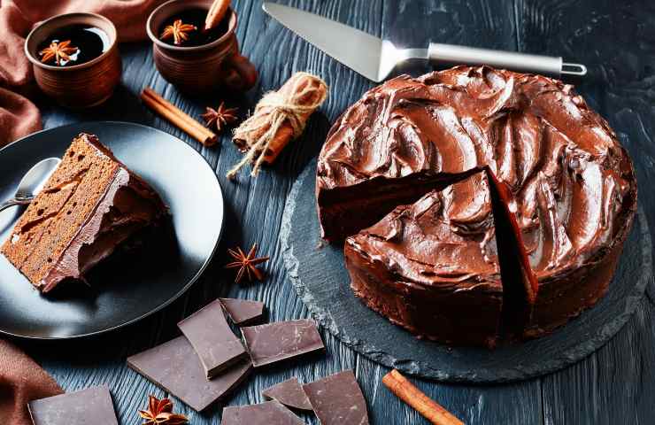 torta cacao ganache cioccolato ricetta facile
