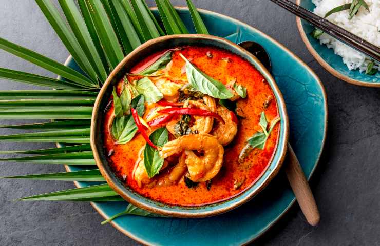 Gamberi al curry ricetta thailandese