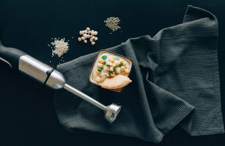 preparare hummus ceci ricetta baccalà croccante