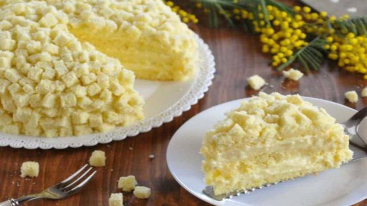 torta mimosa ricetta con crema pasticcera al limone