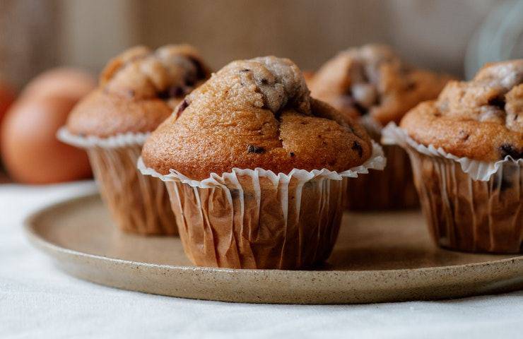 muffin con cuore al cioccolato