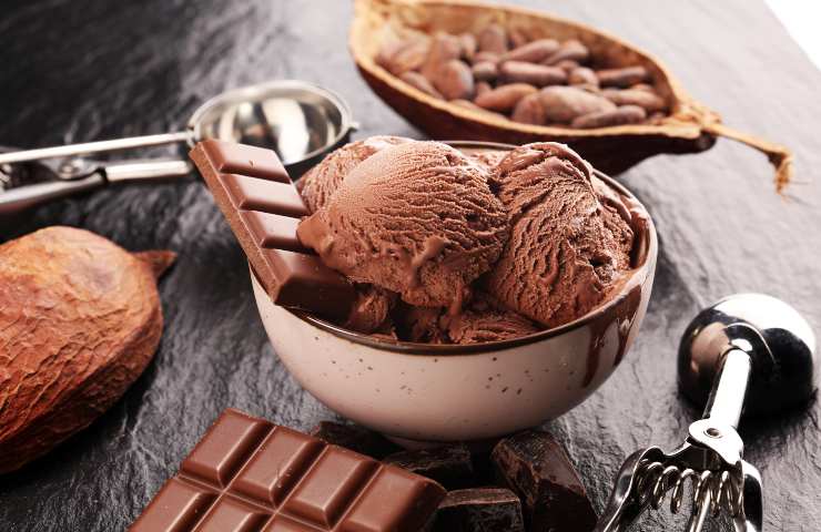 gelato cioccolato senza gelatiera ricetta