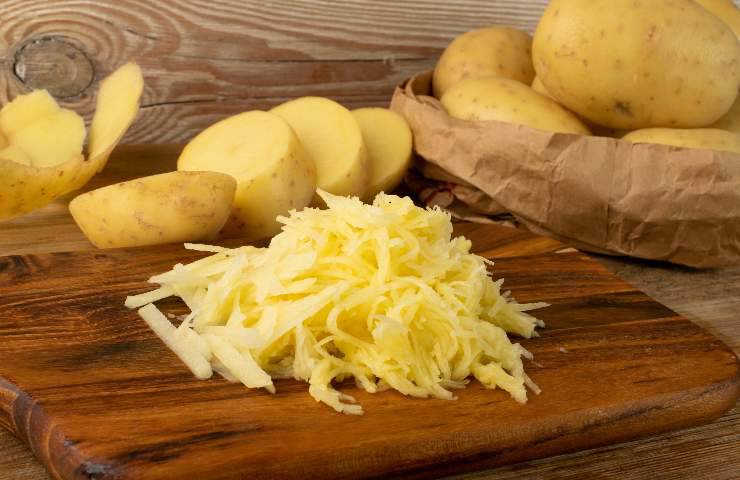 Rösti di patata salame e provola ricetta