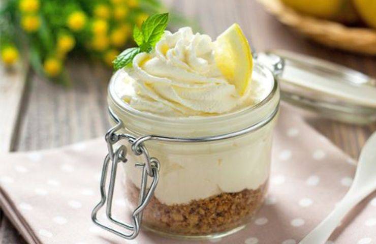 cheesecake limone monoporzione ricetta