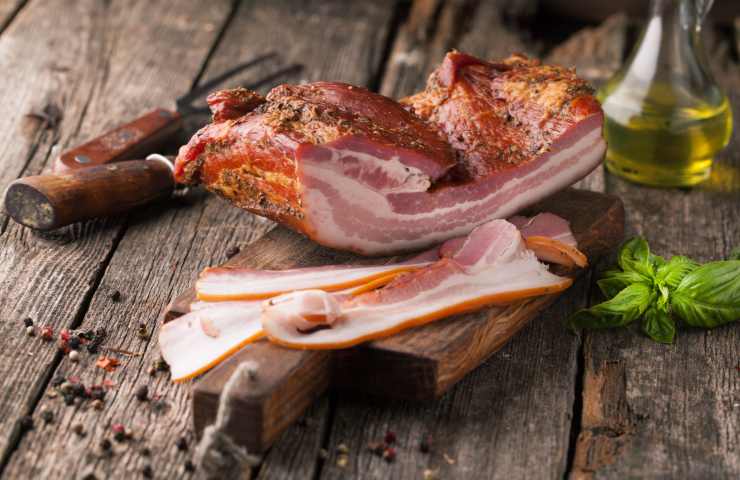 pancetta e bacon Veg ricetta