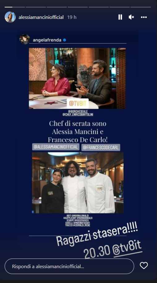 Alessia Mancini sfida Celebrity Chef Francesco de Carlo