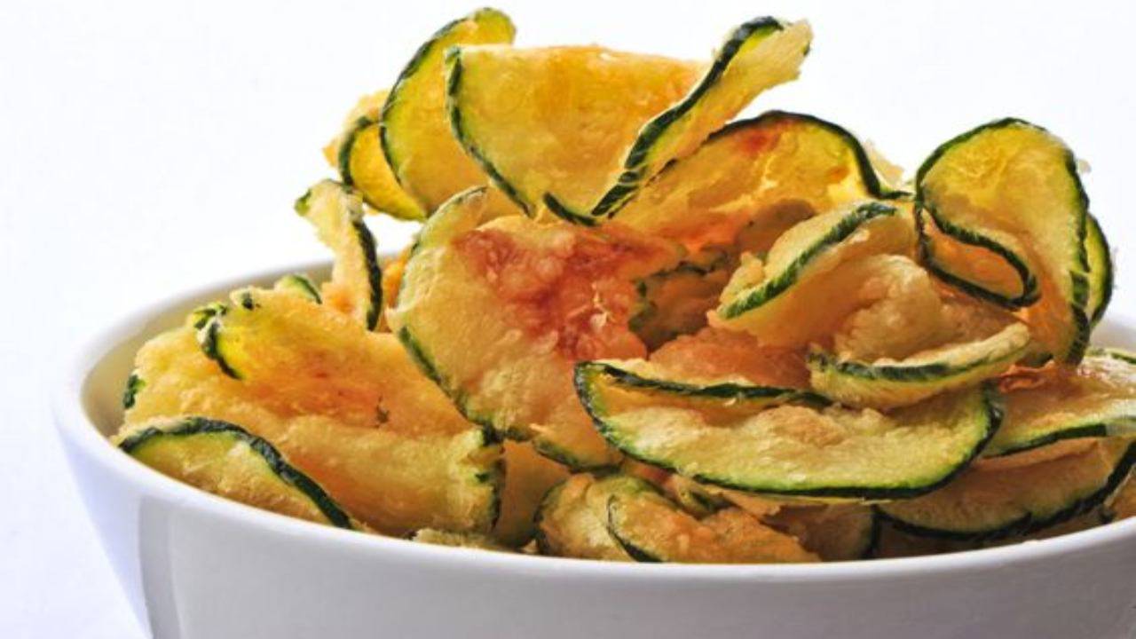 chips di zucchine ricetta light friggitrice ad aria