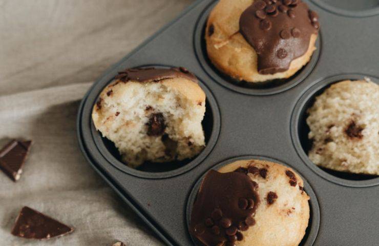 muffin al cioccolato morbidi