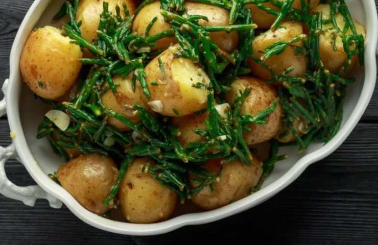 insalata di salicornia e patate