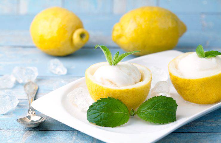 limoni ripieni gelato ricetta