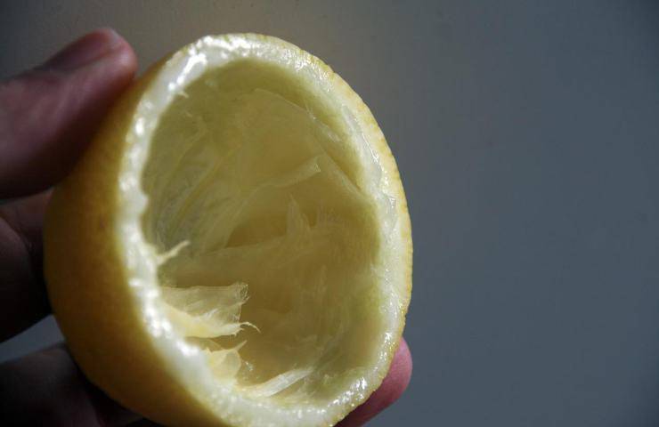 Bucce di limone pulizia del bagno