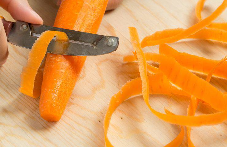sbucciare carote errore