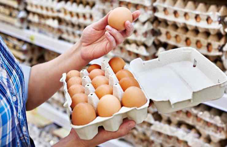 Supermarket eggs