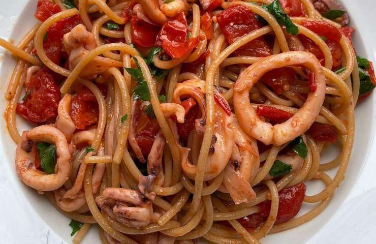 Spaghetti calamari