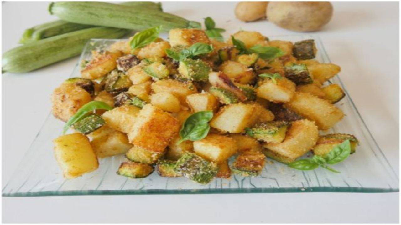 Zucchine e patate gratinate