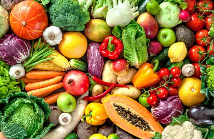 calorie frutta verdura