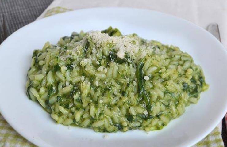 risotto spinaci parmigiano ricetta