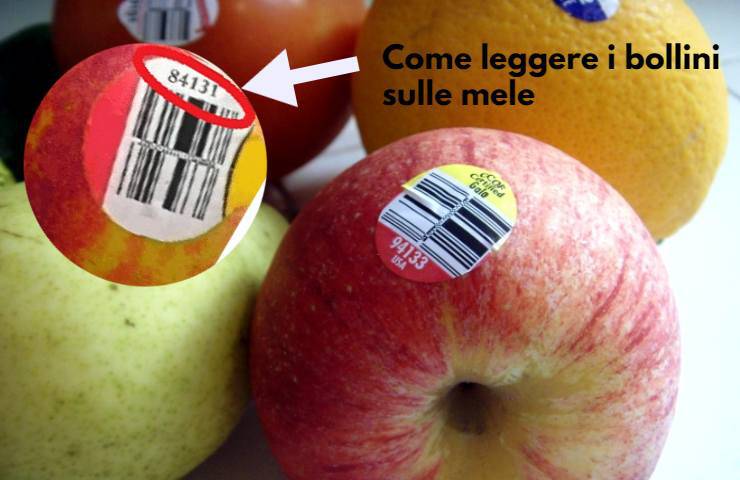 come leggere etichette della frutta