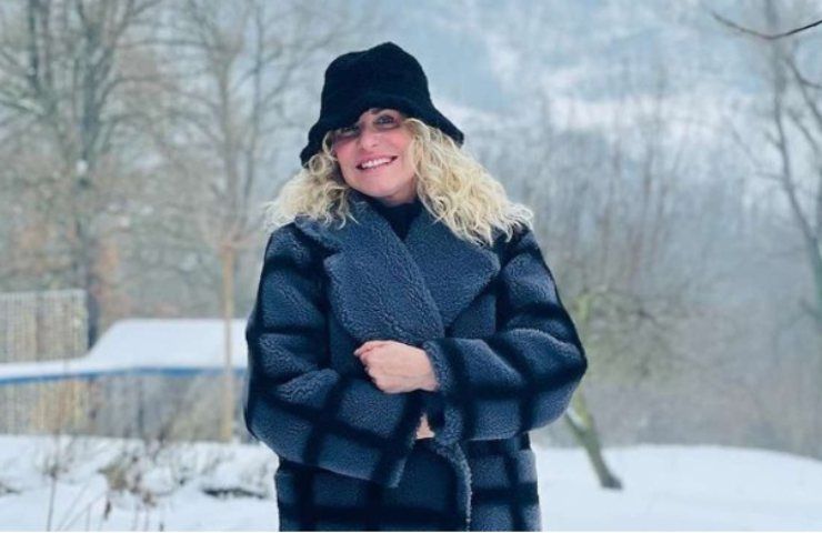Antonella Clerici risveglio neve