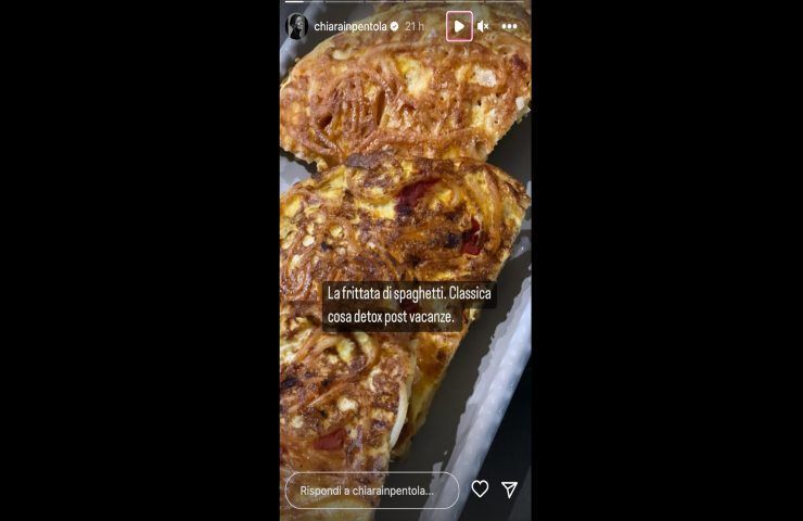 Chiara Maci frittata di spaghetti 