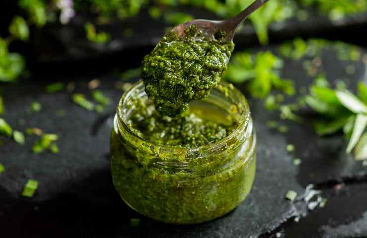 Pesto ingrediente spinaci