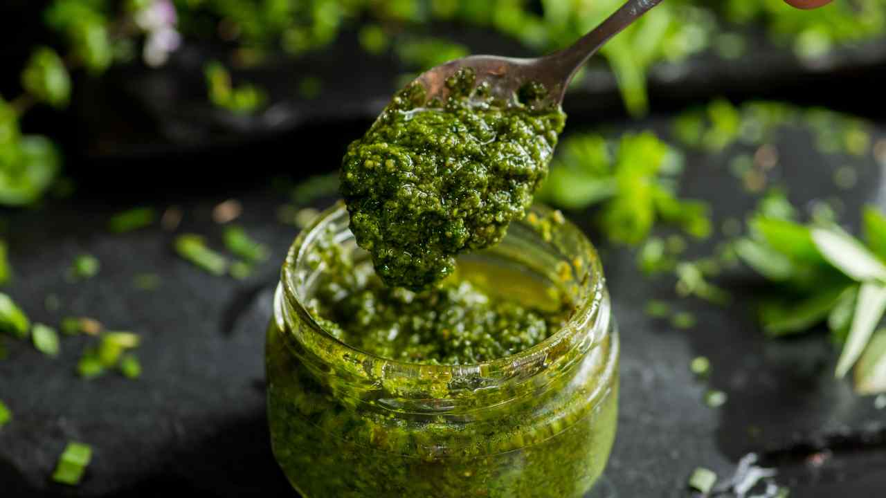 Pesto ingrediente spinaci