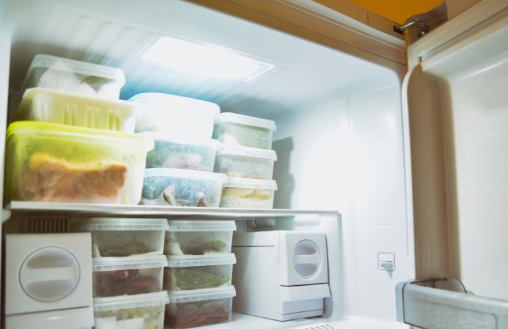 Degli alimenti riposti in congelatore come dovrebbe sempre accadere