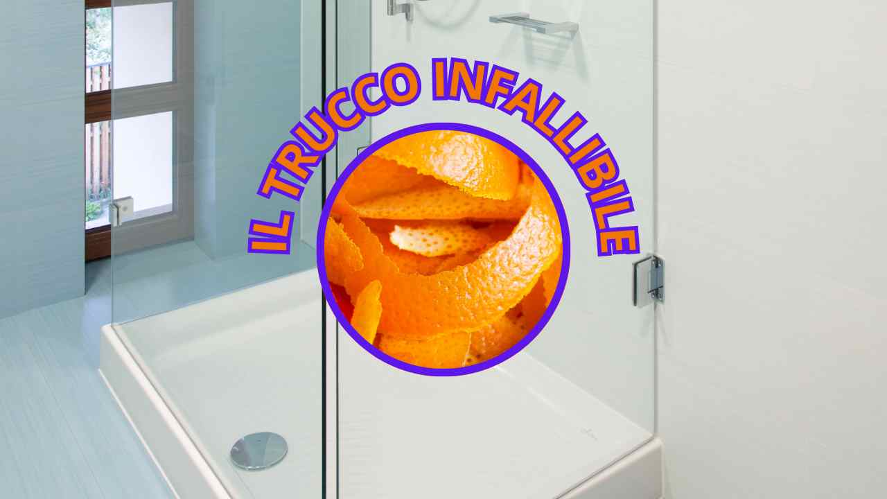 arance nella doccia bucce vantaggi proprietà trucco