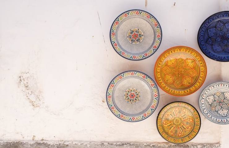piatti in ceramica colorata