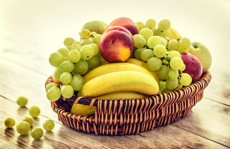cesta della frutta in casa