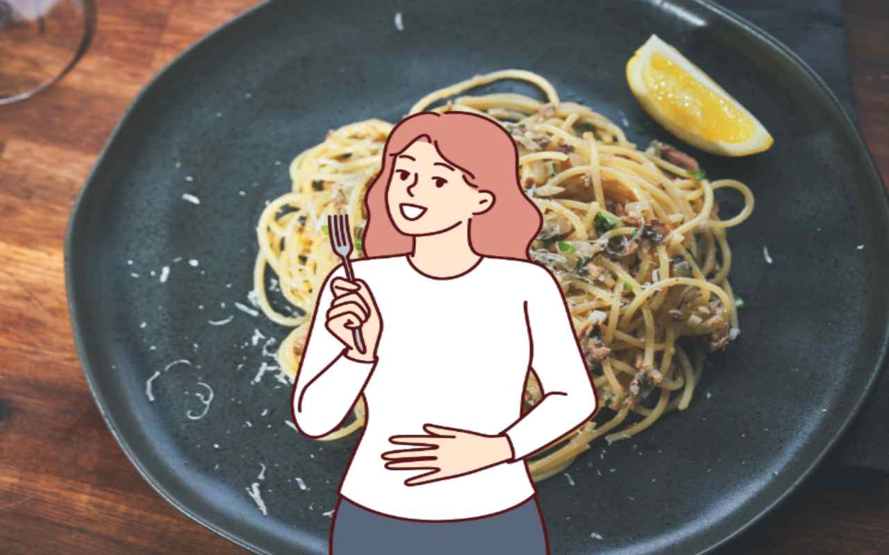 spaghetti alici e limone