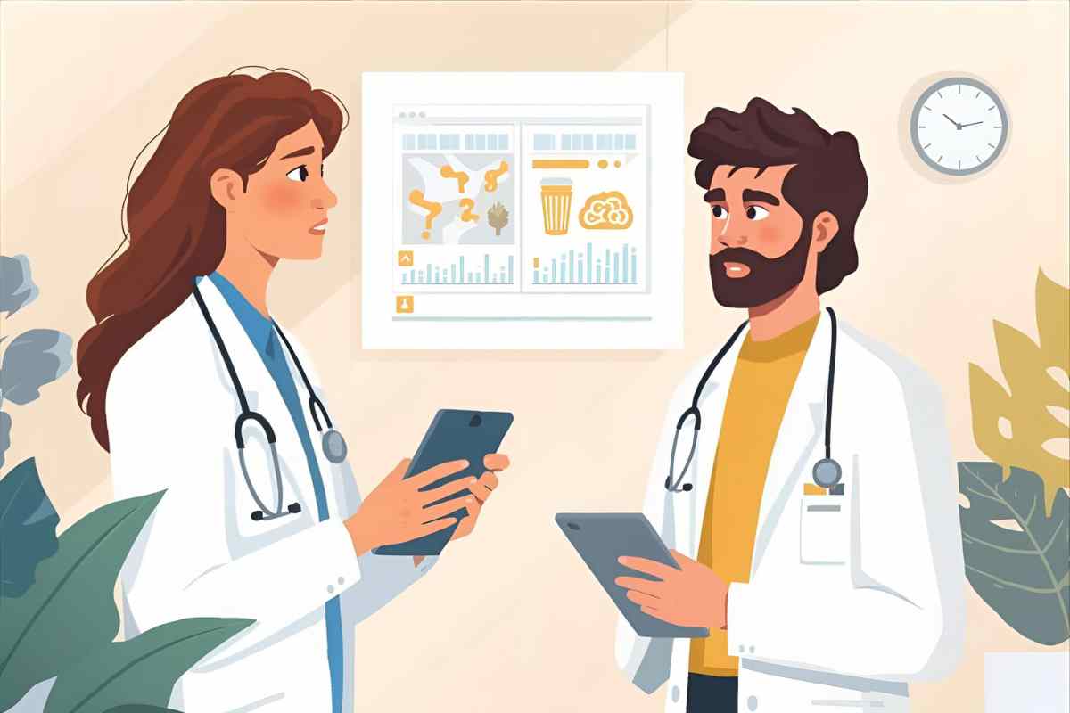 gastroenterologi a confronto in un'immagine grafica