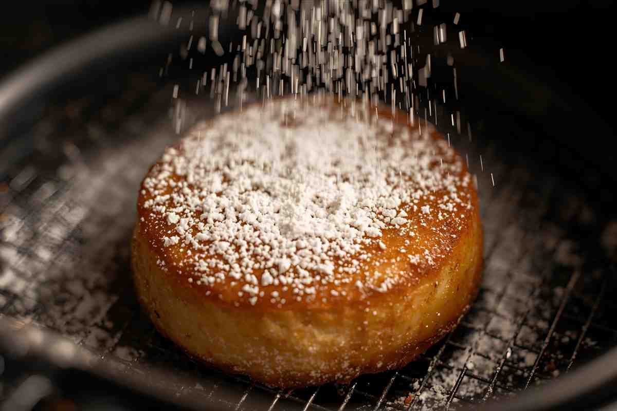 torta allo yogurt in forno con zucchero a velo spolverato