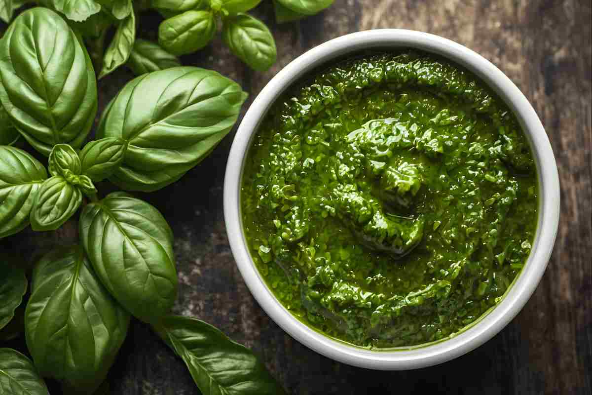 Pesto di basilico e Philadelphia