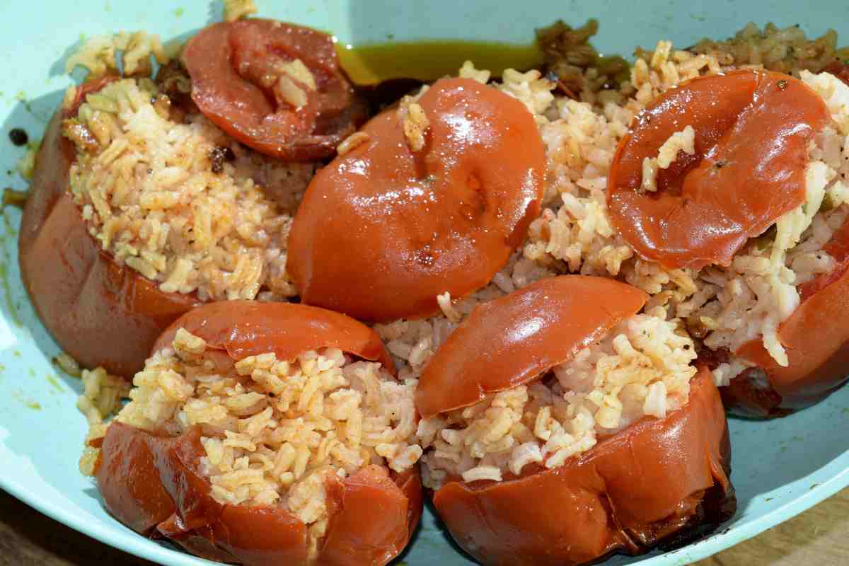 Pomodori ripieni di riso alla romana