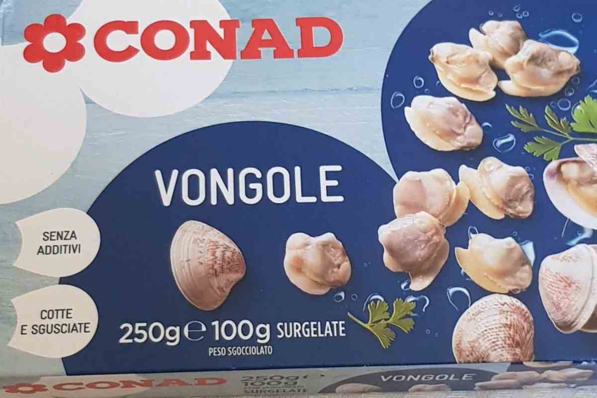 confezione vongole conad