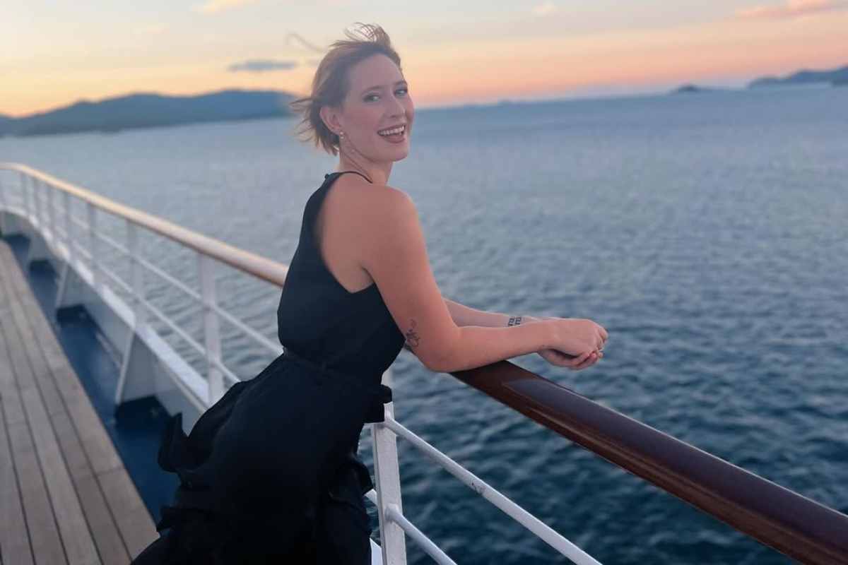 Melissa Cabey su una nave da crociera
