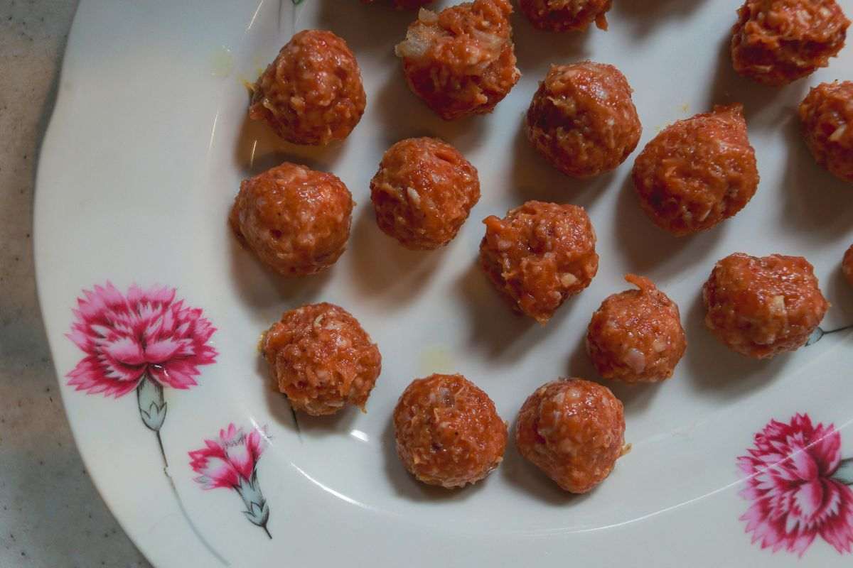 polpette nel piatto