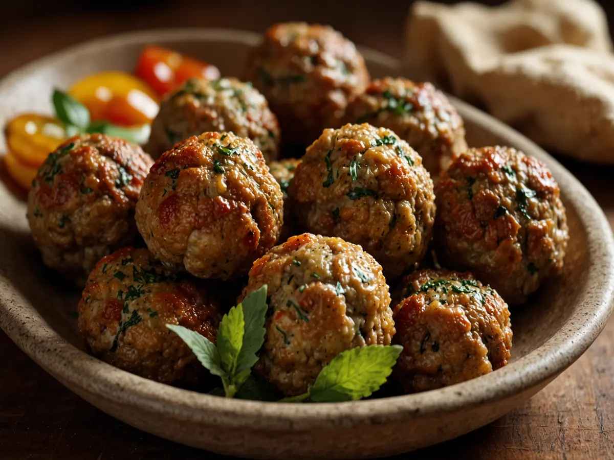 polpette nel piatto
